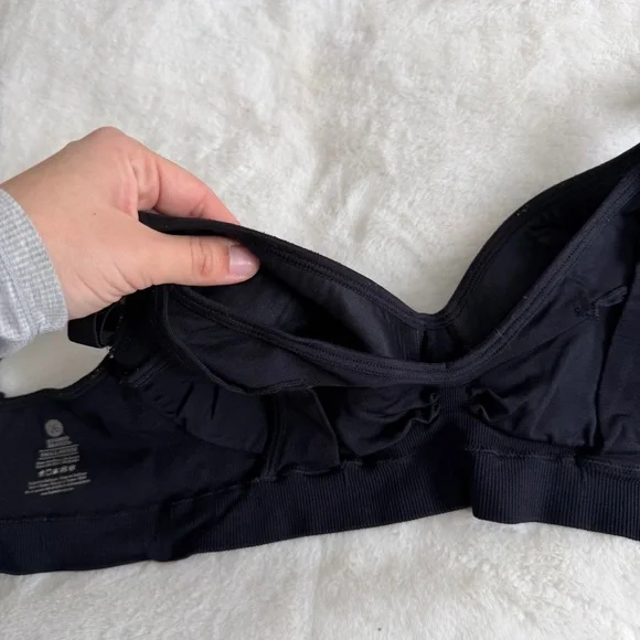 Kindred Bravely Nursing Pumping Bra Size Small Petite Black - Picture 10 of 10